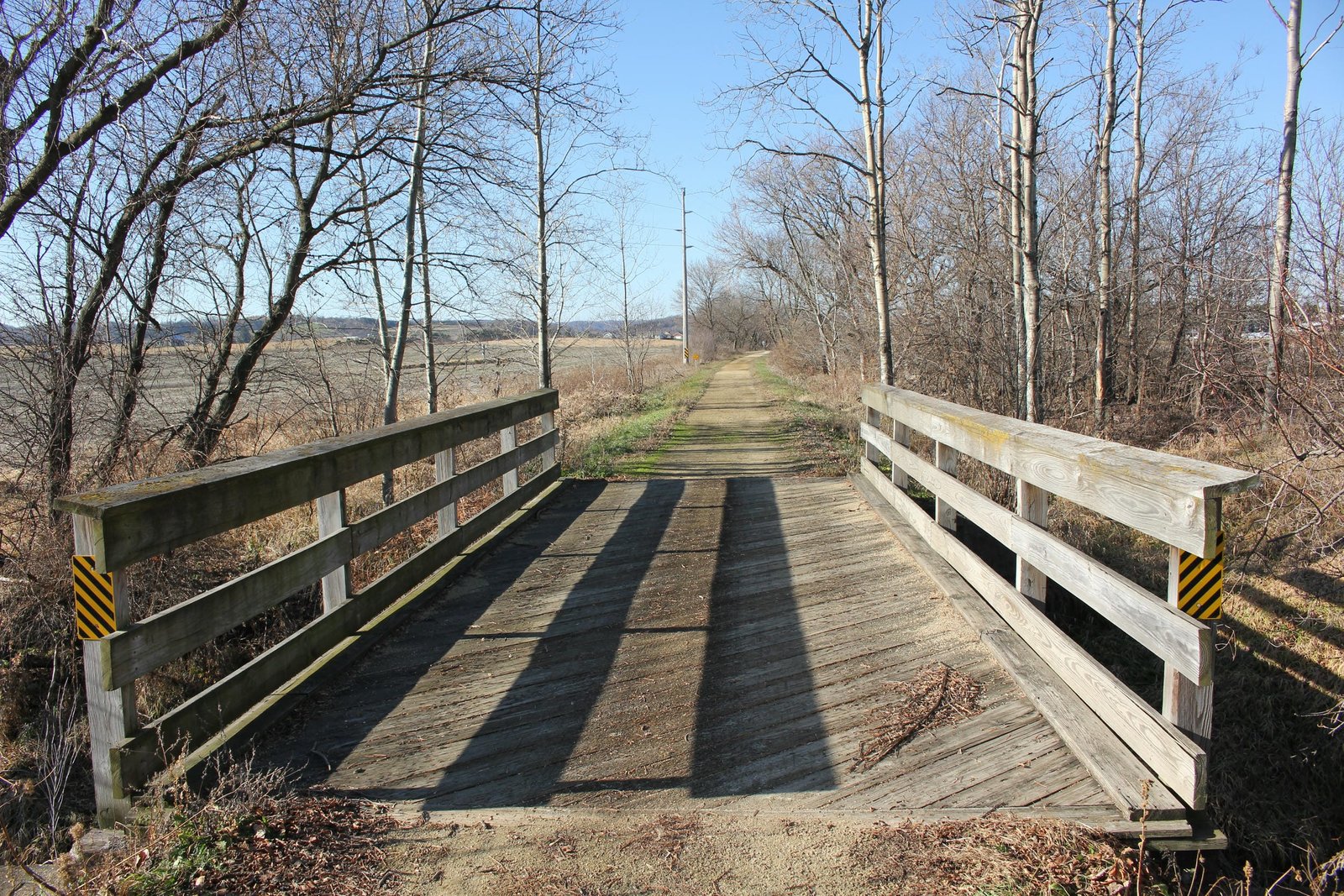 Looking west
